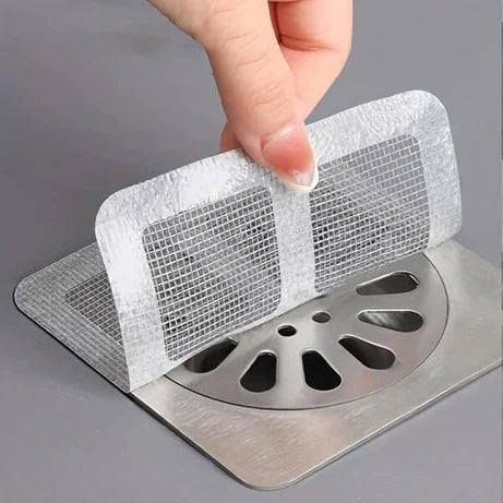 (Pack of 10) Multifunctional Disposable Self Adhesive Floor Drain Sticker Patch For Kitchen Bathroom Sink Strainer Stopper