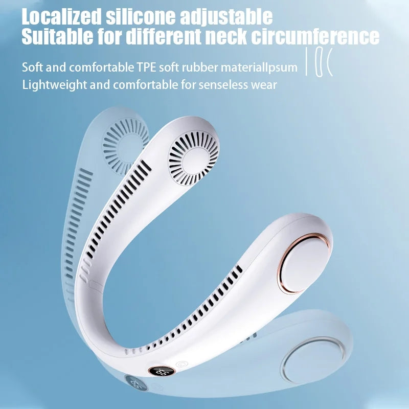 Portable Hanging Neck Fan Rechargeable | Rechargeable Cooling Fan