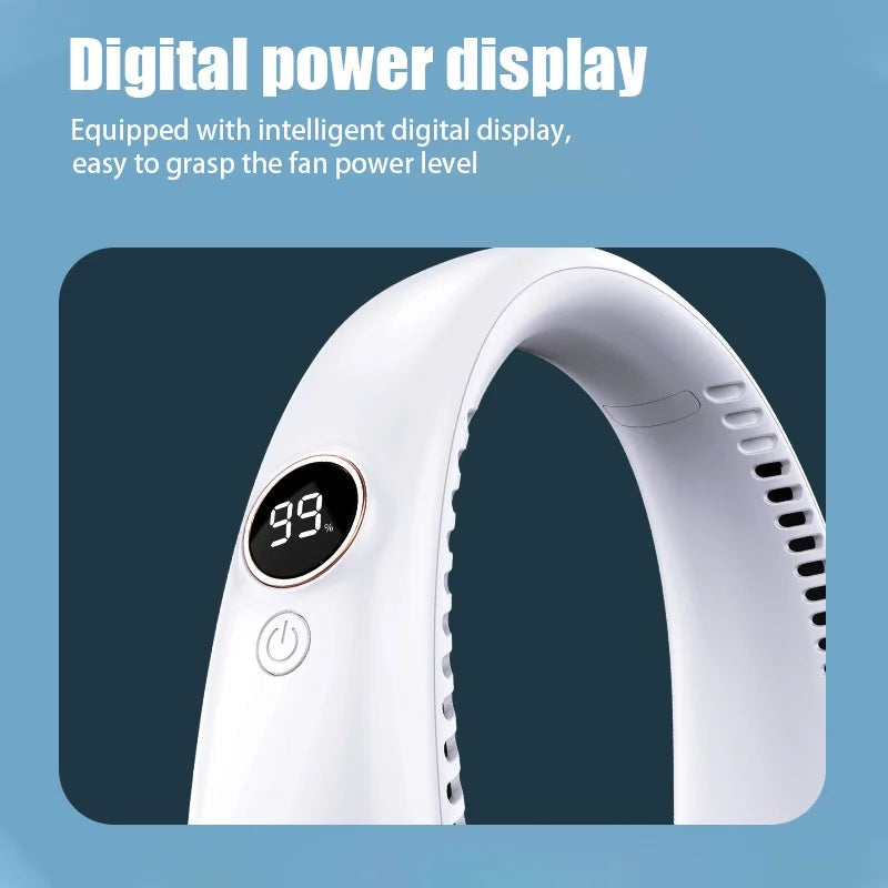 Portable Hanging Neck Fan Rechargeable | Rechargeable Cooling Fan