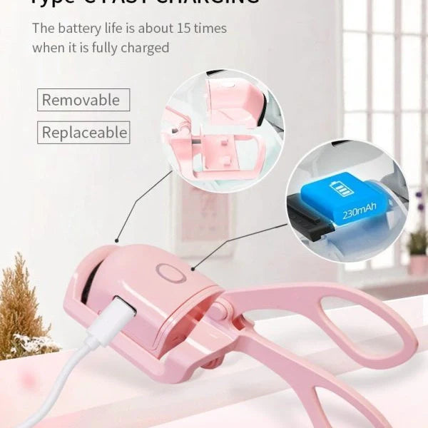 Automatic Eyelash Curler | Electric Eyelash Curler, Eye Beauty Makeup Tools, Long Lasting Curling