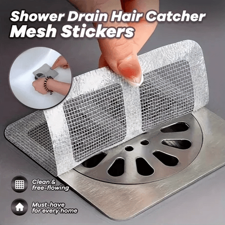 (Pack of 10) Multifunctional Disposable Self Adhesive Floor Drain Sticker Patch For Kitchen Bathroom Sink Strainer Stopper