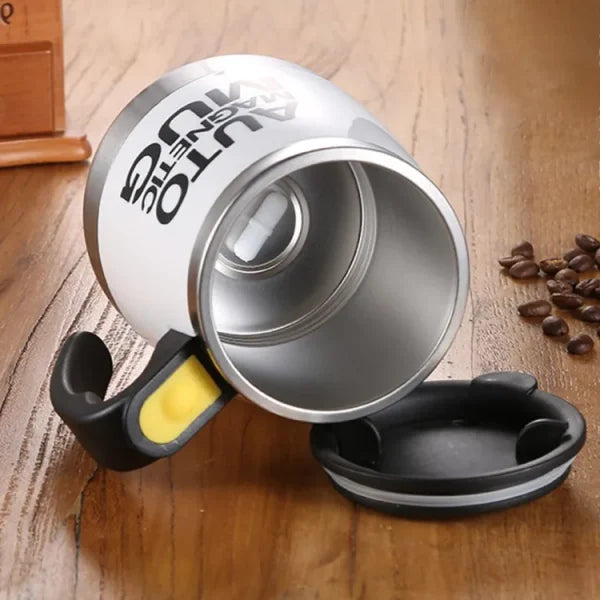 Auto Magnetic Mug 400ml Coffee Milk Mix Cups 304 Stainless Steel ( Battery Operated )