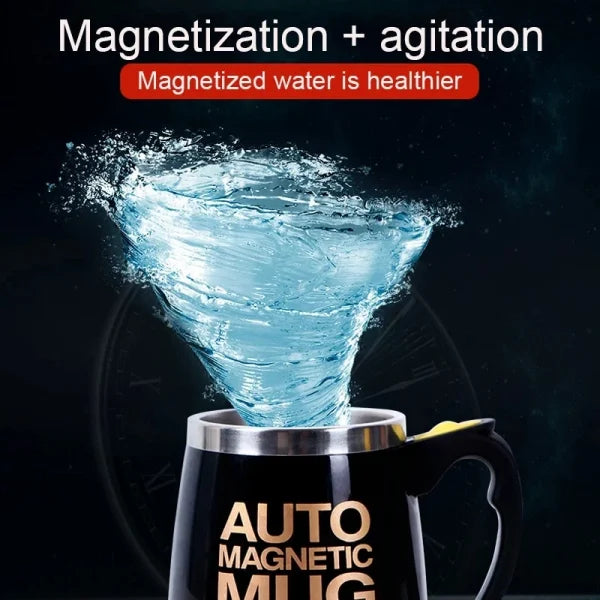 Auto Magnetic Mug 400ml Coffee Milk Mix Cups 304 Stainless Steel ( Battery Operated )