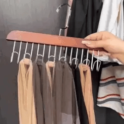 (Pack of 2) 8 in 1 Stainless Steel Anti Slip No Deformation Large Capacity Dormitory Clothes Drying Rack Sling Hanger