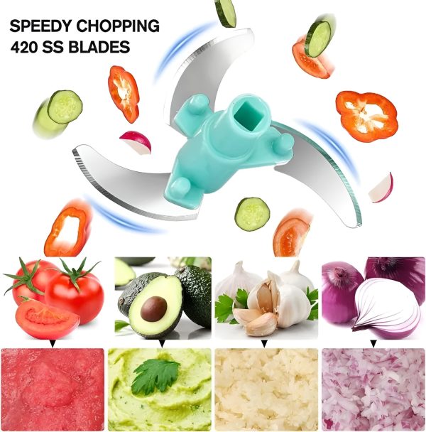 Vegetable Chopper & Mixer With Handle