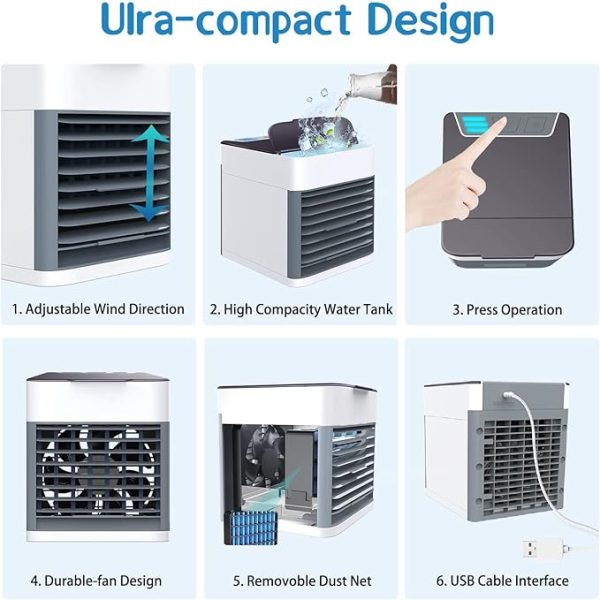 Arctic Air Ultra Portable Home Air Cooler | 3-in-1 Mini USB Personal Air Conditioner & Humidifier