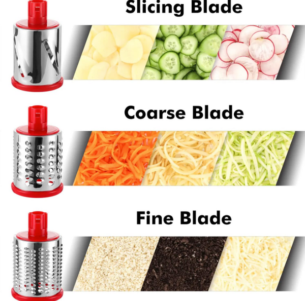 3 in 1 Rotary Grater Vegetable Slicer