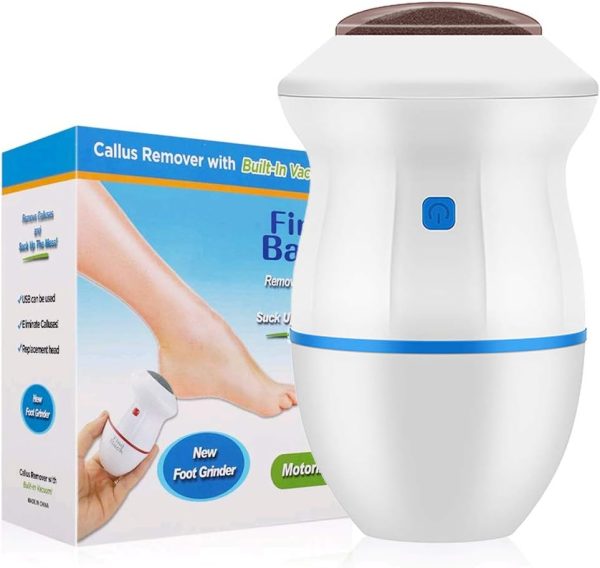 Professional Electric Foot Callus Remover - Portable Foot Grinder & Vacuum Pedicure Tool for Cracked Heels and Dead Skin