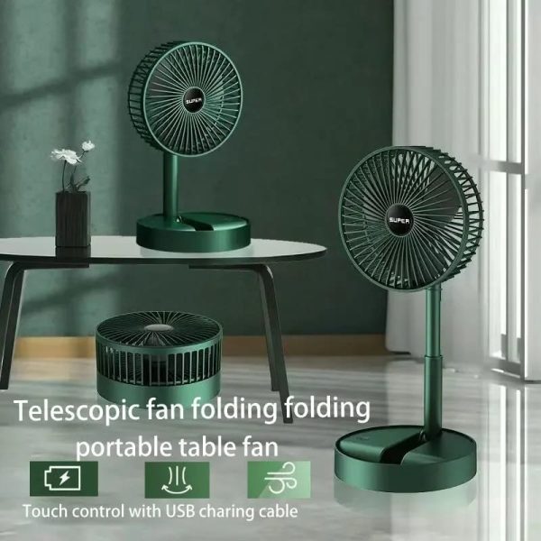 Portable Rechargeable Telescopic Folding Fan