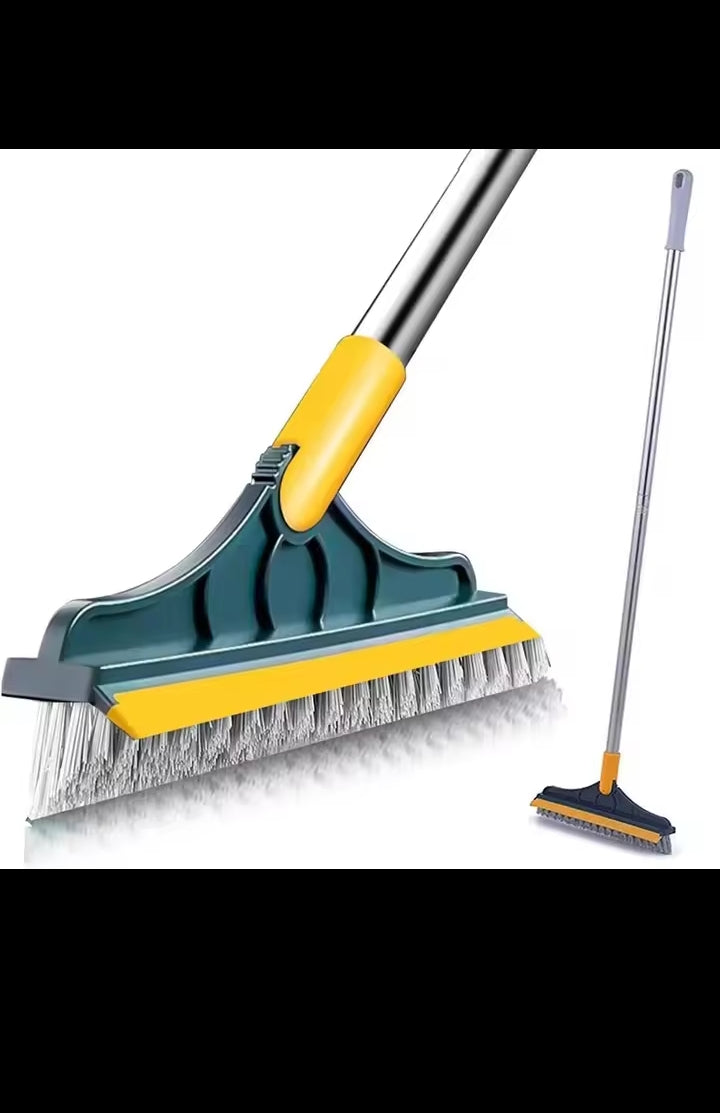 (Mega Sale) 2 in 1 Cleaning Brush Floor Scrub Broom Wiper Scraper